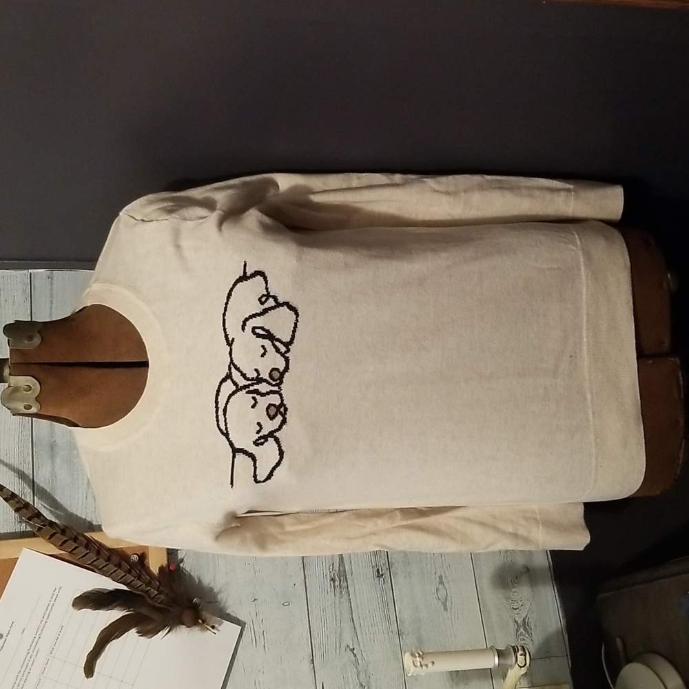 Banana Republic Lightweight Puppies sweater
